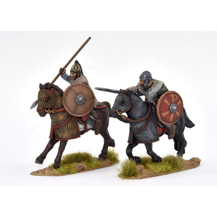 Caballería pesada visigoda 1, caballos con armadura