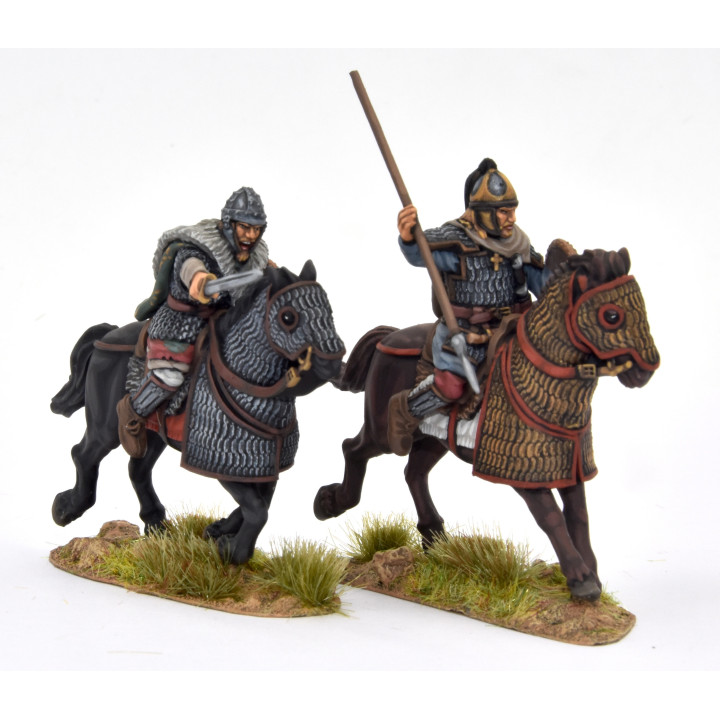 Caballería pesada visigoda 1, caballos con armadura