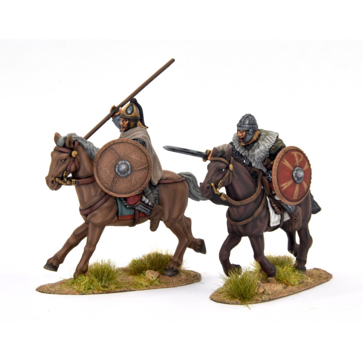 Visigoth heavy cavalry 1, unarmoured horses