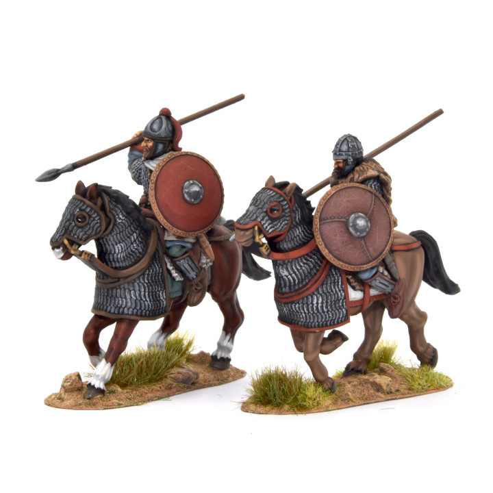 Caballería pesada visigoda 3, caballos con armadura