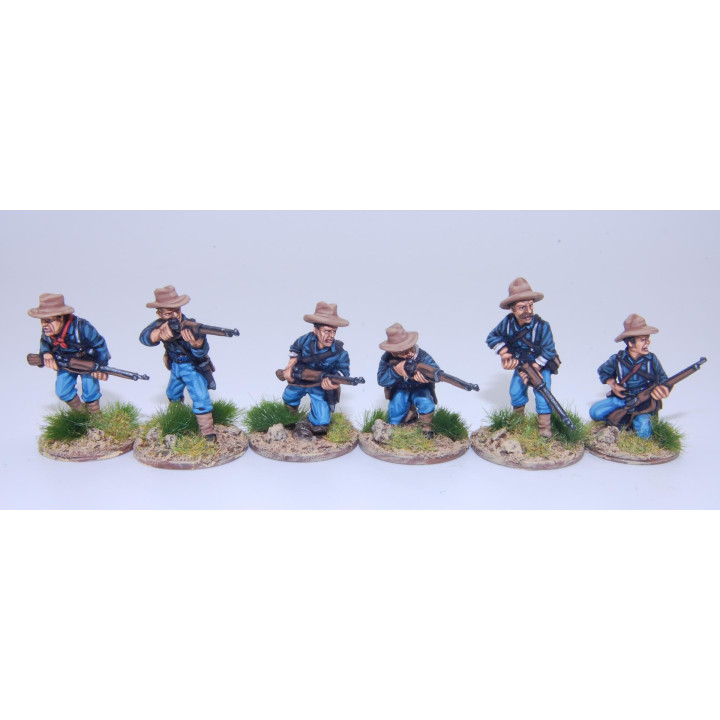 Infantería federal en escaramuza