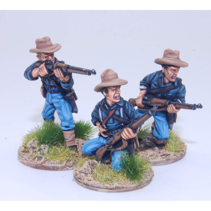 Infantería federal en escaramuza