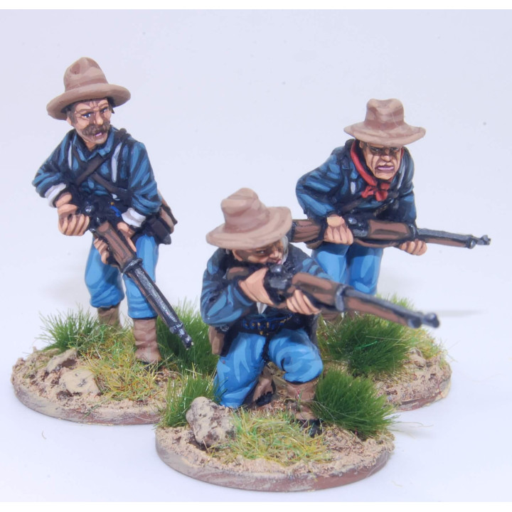 Infantería federal en escaramuza