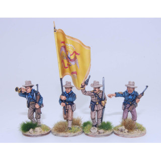 US Dismounted Cavalry/Rough Riders command group