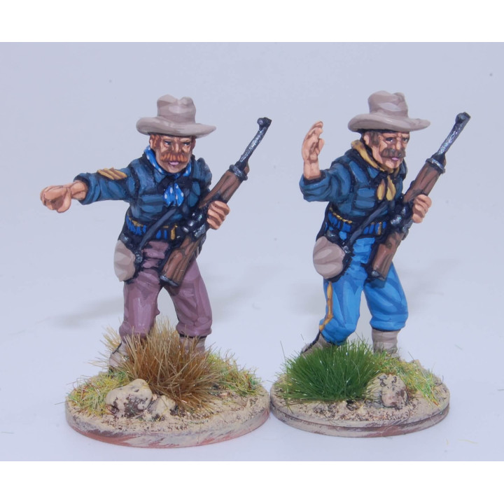 US Dismounted Cavalry/Rough Riders command group