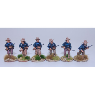 US Dismounted Cavalry/Rough Riders advancing