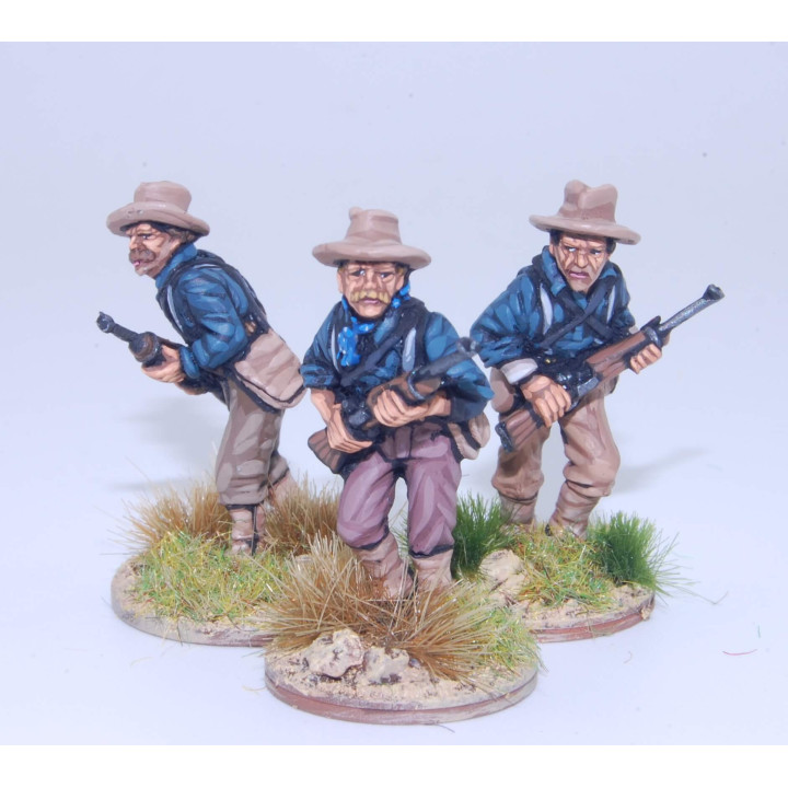US Dismounted Cavalry/Rough Riders advancing