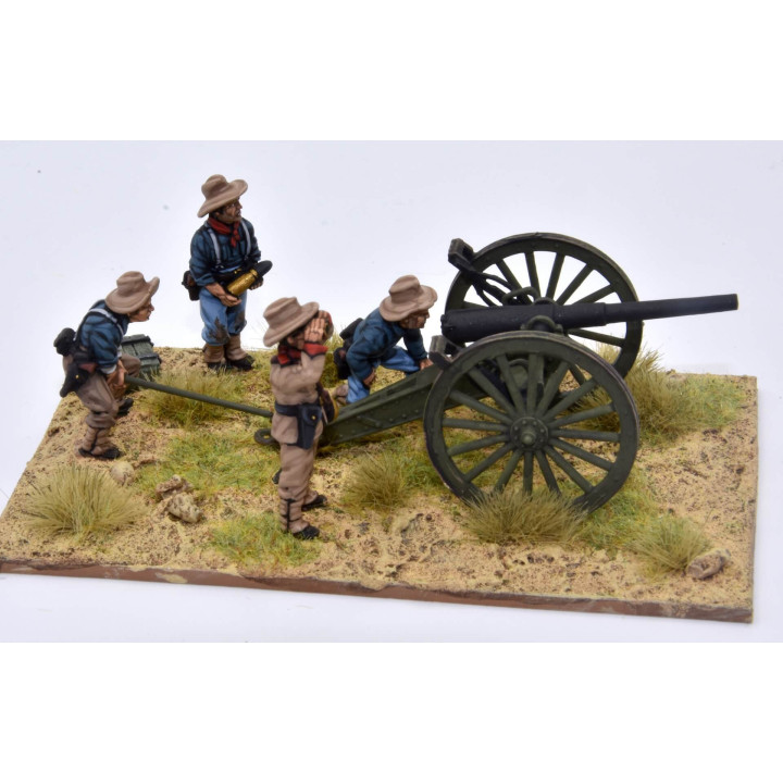 Cañón EE. UU. M1897 3,2" (80mm) apuntando