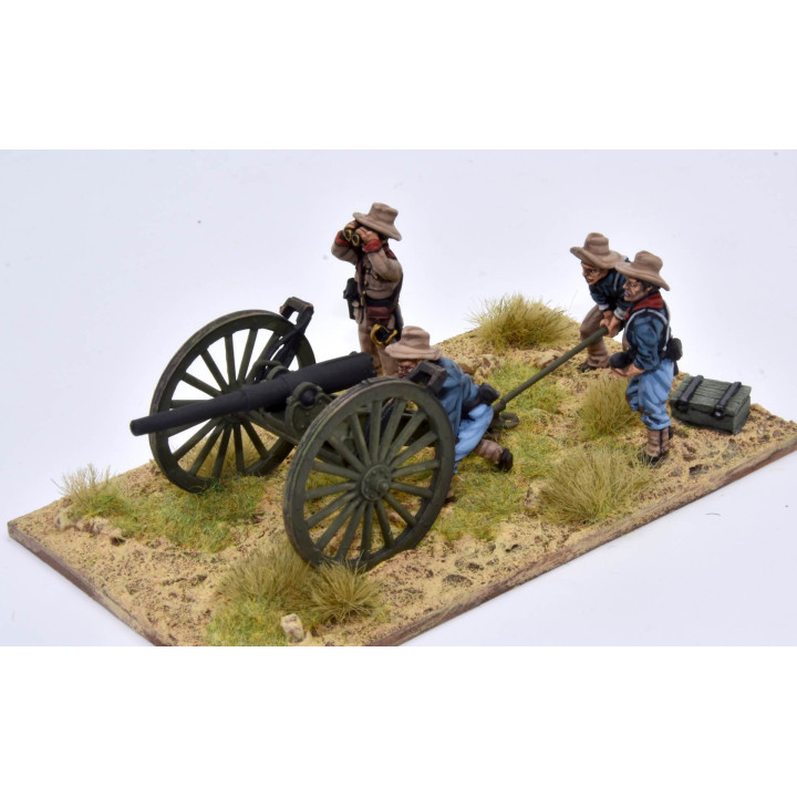 Cañón EE. UU. M1897 3,2" (80mm) apuntando