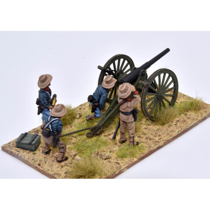 Cañón EE. UU. M1897 3,2" (80mm) apuntando