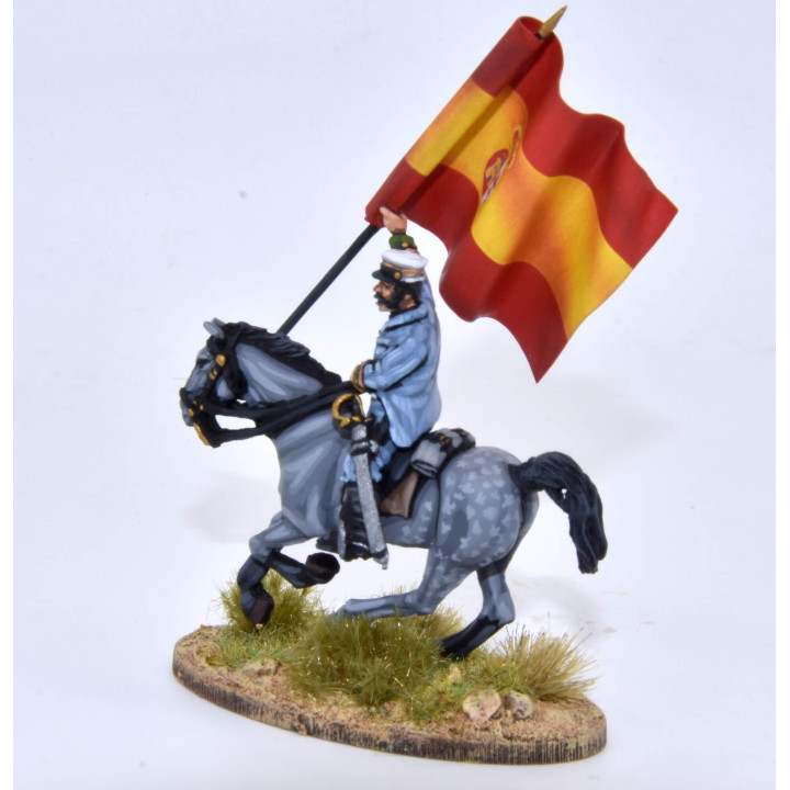 Coronel español a caballo
