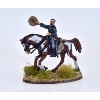 Coronel estadounidense a caballo