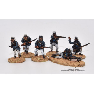 Legionarios en escaramuza, equipo ligero de campaña