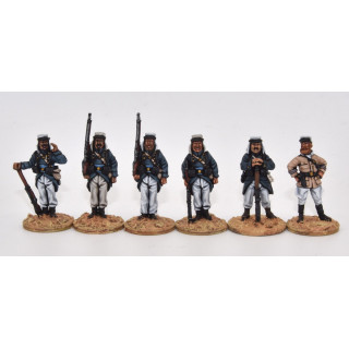 Legionarios en escaramuza, orden de marcha (mochilas)