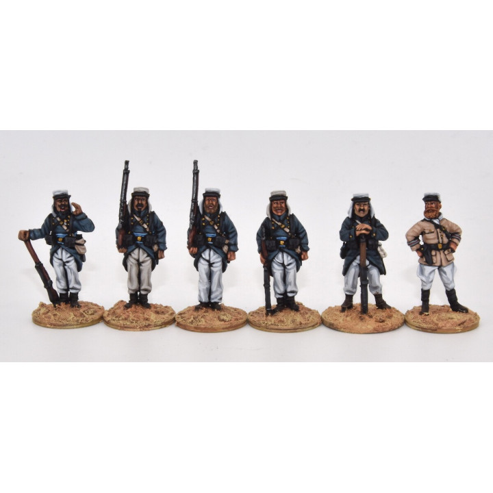 Legionarios en escaramuza, orden de marcha (mochilas)