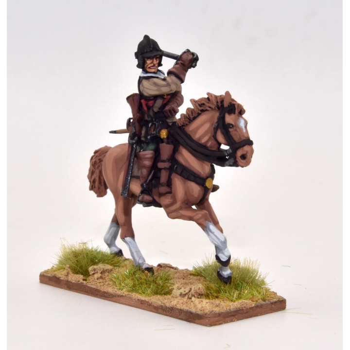 Cavalry charging with sword, breastplate and helmet