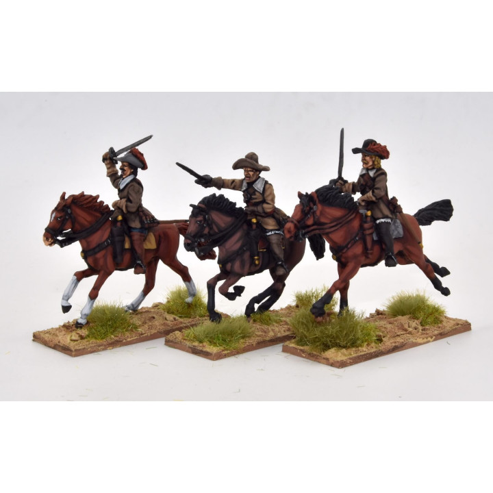 Caballería cargando con espada, búfala y sombrero