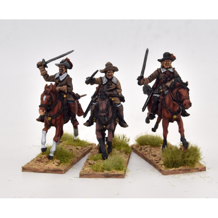 Caballería cargando con espada, búfala y sombrero