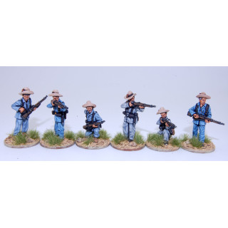 Infantería española disparando/recargando