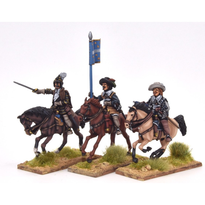 Grupo de mando de caballería francesa