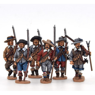 Mosqueteros marchando, sombrero