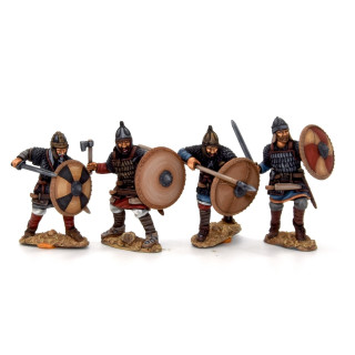 Guerreros visigodos con armadura