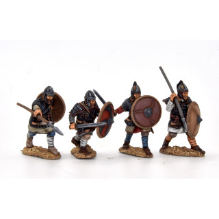 Guerreros visigodos con armadura